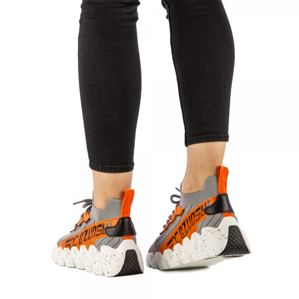 Γυναικεία αθλητικά παπούτσια Britany γκρί, 4 - Kalapod.gr